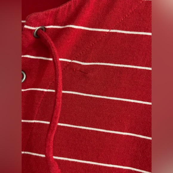 Sz.L-Striped Top and V-Neck Tie Top - Picture 4 of 5